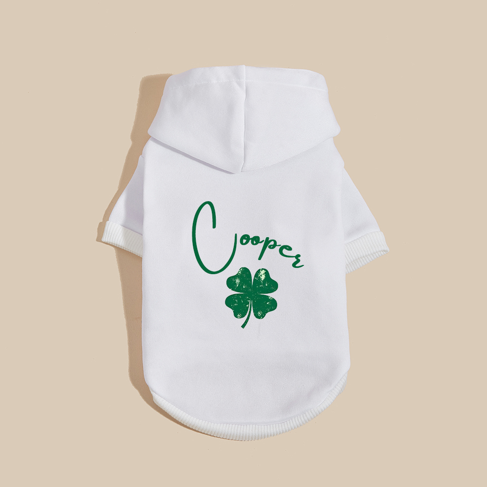 Personalized Name St. Patricks Day Pet Hoodie | inCloth04