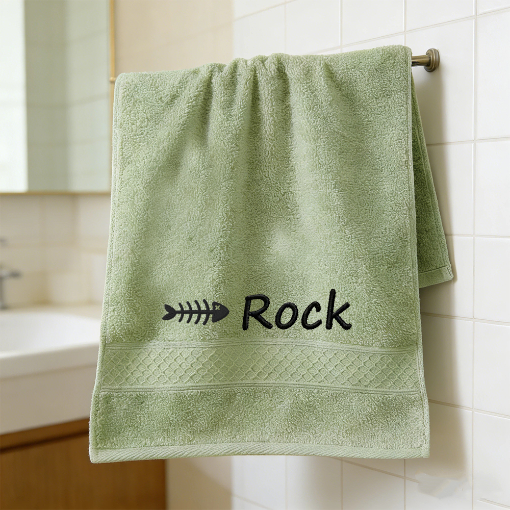 Personalized Embroidered Name Pet Bath Towel | inBlanket01