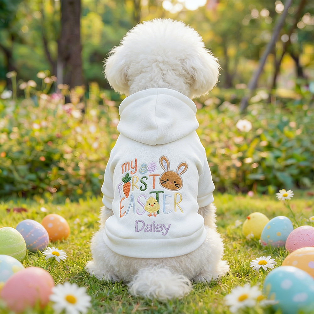 Personalized Name Easter Pet Hoodie | inCloth39