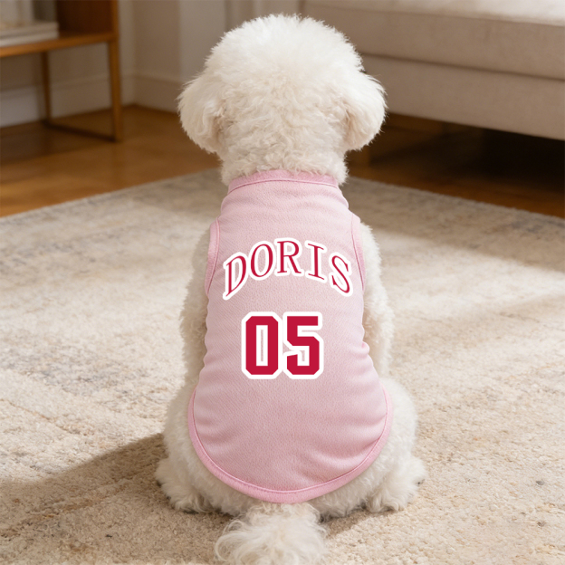 Personalized Breathable Pet Vest with Name & Number | inCloth55