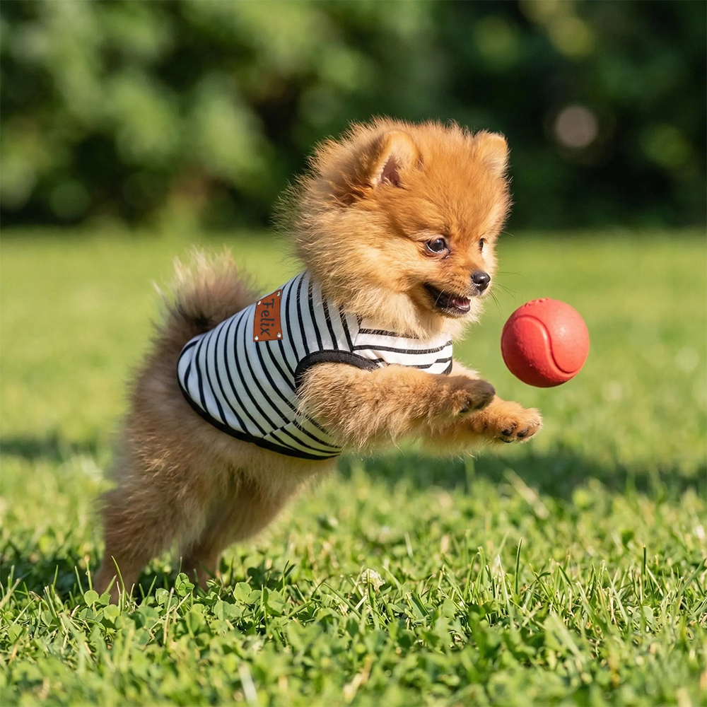 Personalized Pet Summer Striped Shirt | inCloth61