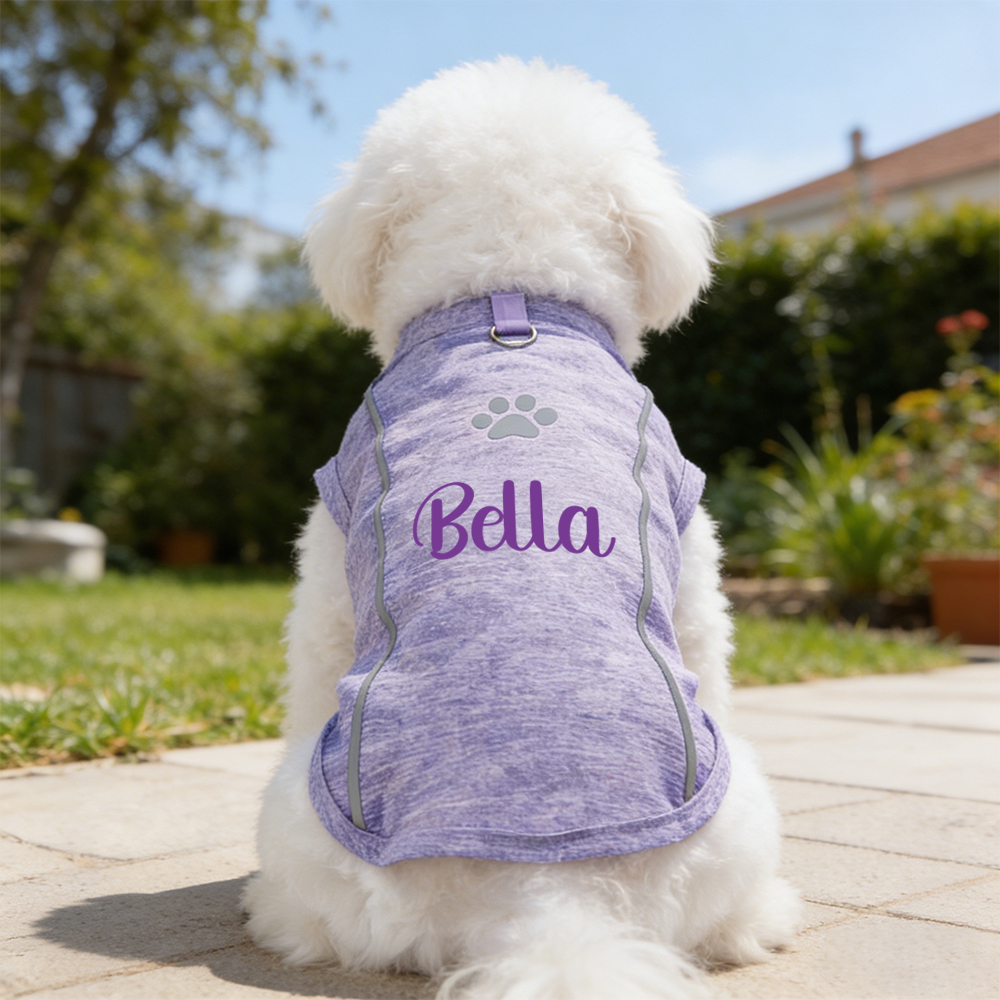 Personalised Summer Breathable Reflective Pet Shirt | inCloth88