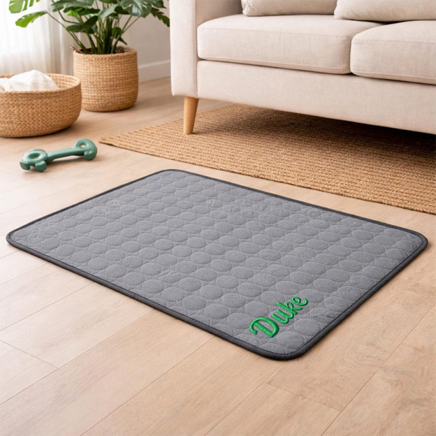 Personalized Embroidered Name Pet Summer Cooling Mat | inaccs45