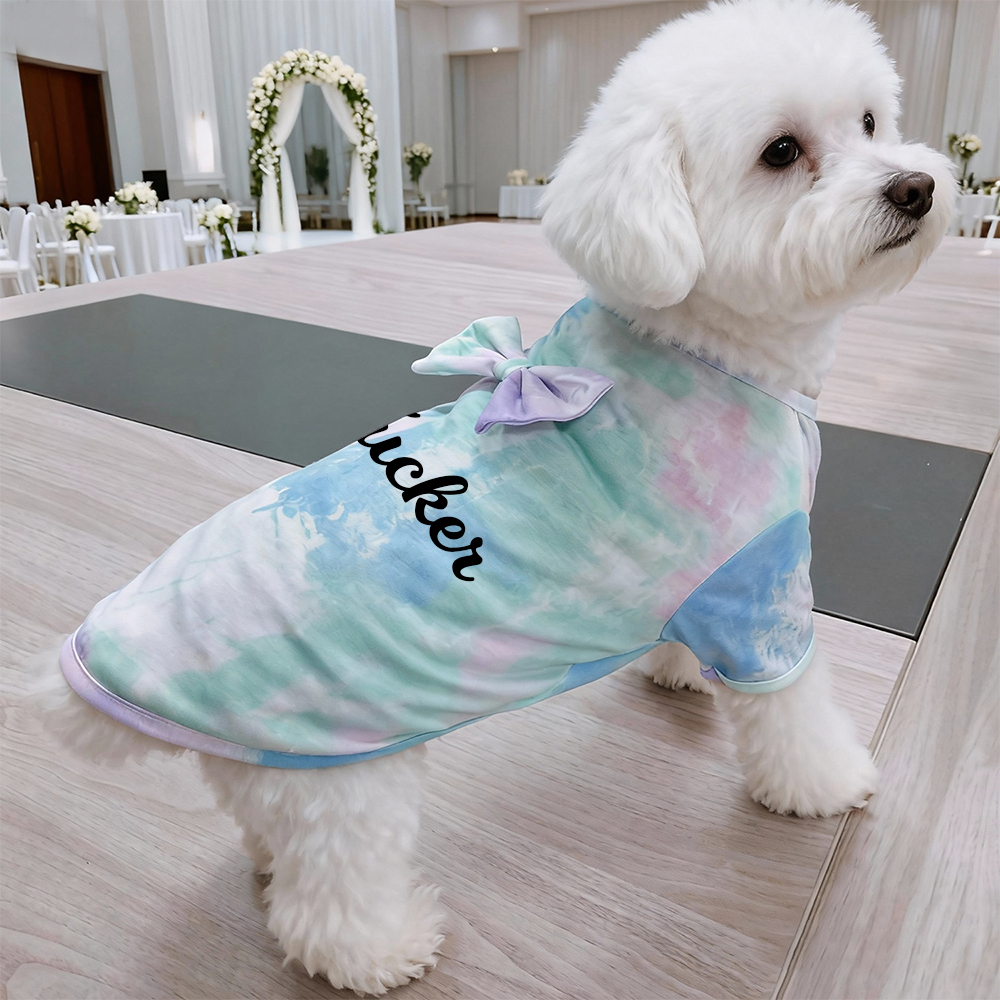 Personalized Name Tie-Dye Bow Dress & Shirt | inCloth95