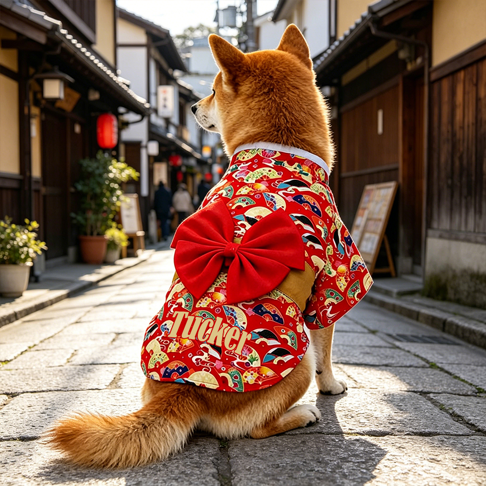 Personalized Pet Japanese Kimono | inCloth104