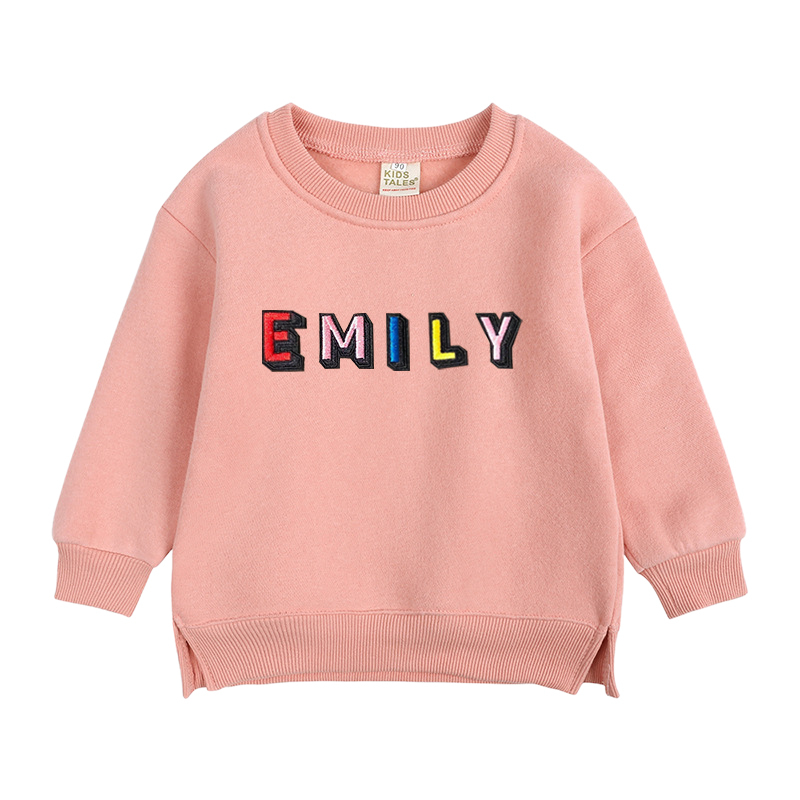 Personalized Kid Hand Patch Name Crewneck Sweatshirt | inSweatshirt14