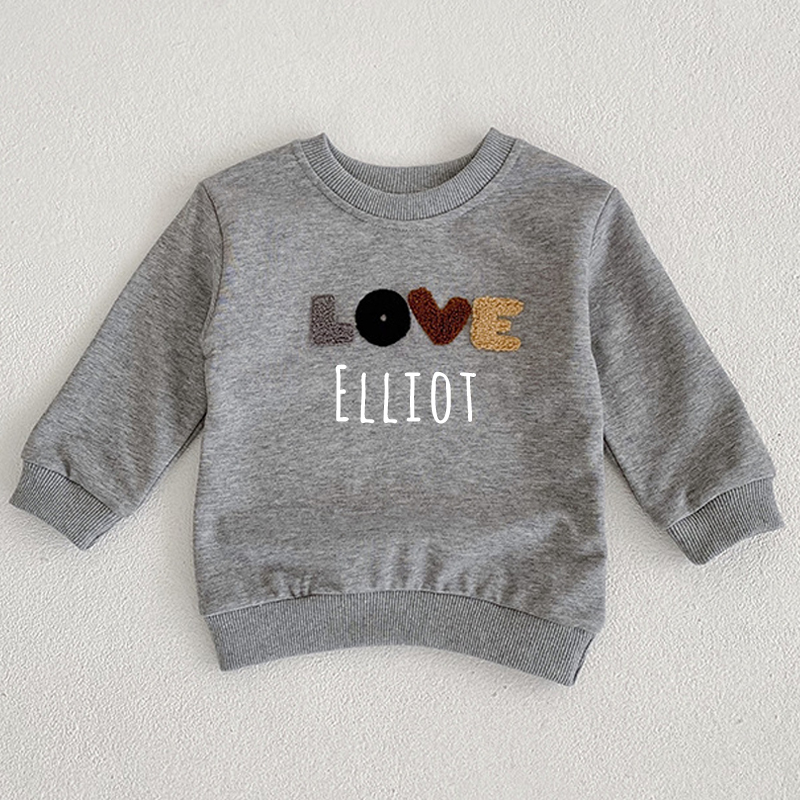 Personalized Kid Cozy Cute Pattern Crewneck Sweatshirt | inSweatshirt21