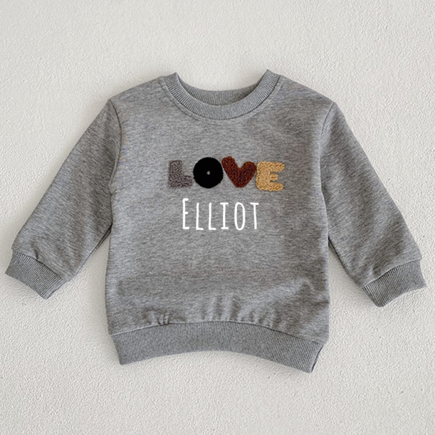 Personalized Kid Cozy Cute Pattern Crewneck Sweatshirt | inSweatshirt21