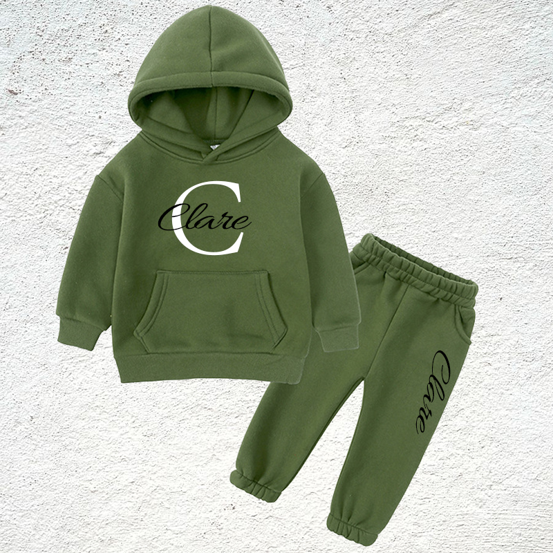 Personalized Kid Cozy Soft Extra Warm Tracksuit Set | inSet34
