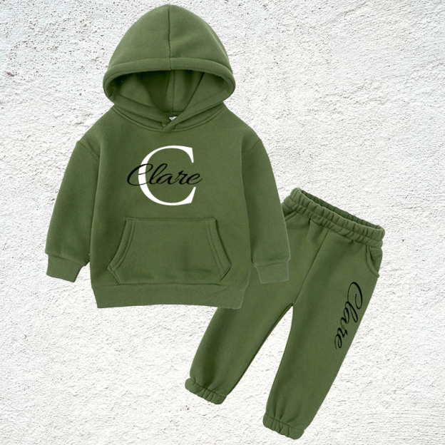 Personalized Kid Cozy Soft Extra Warm Tracksuit Set | inSet34