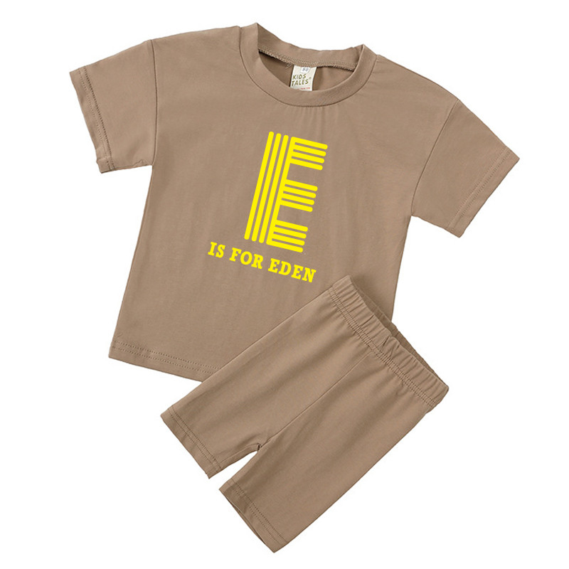 Personalized Kid Cozy Color Short Outfit Set | inSet41