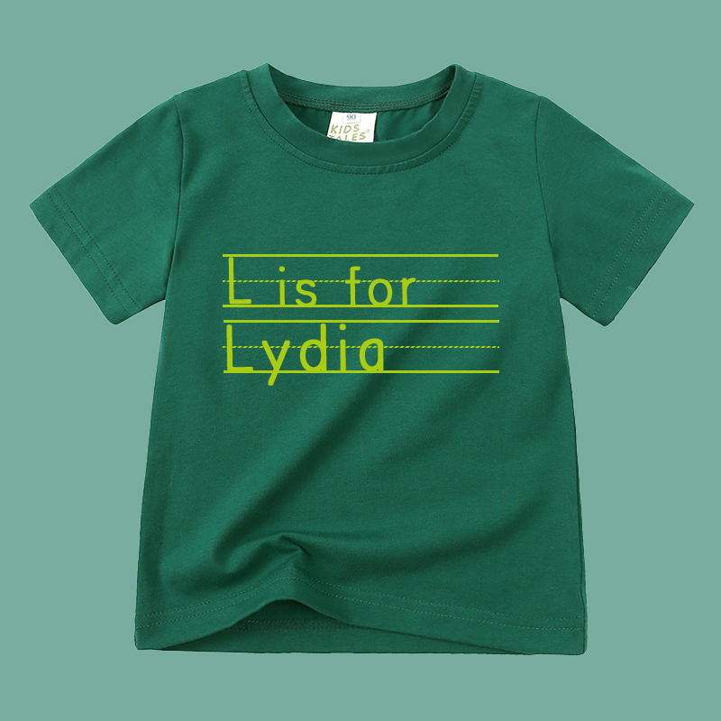 Personalized Kid Cozy Soft Color T-Shirt | inTee04