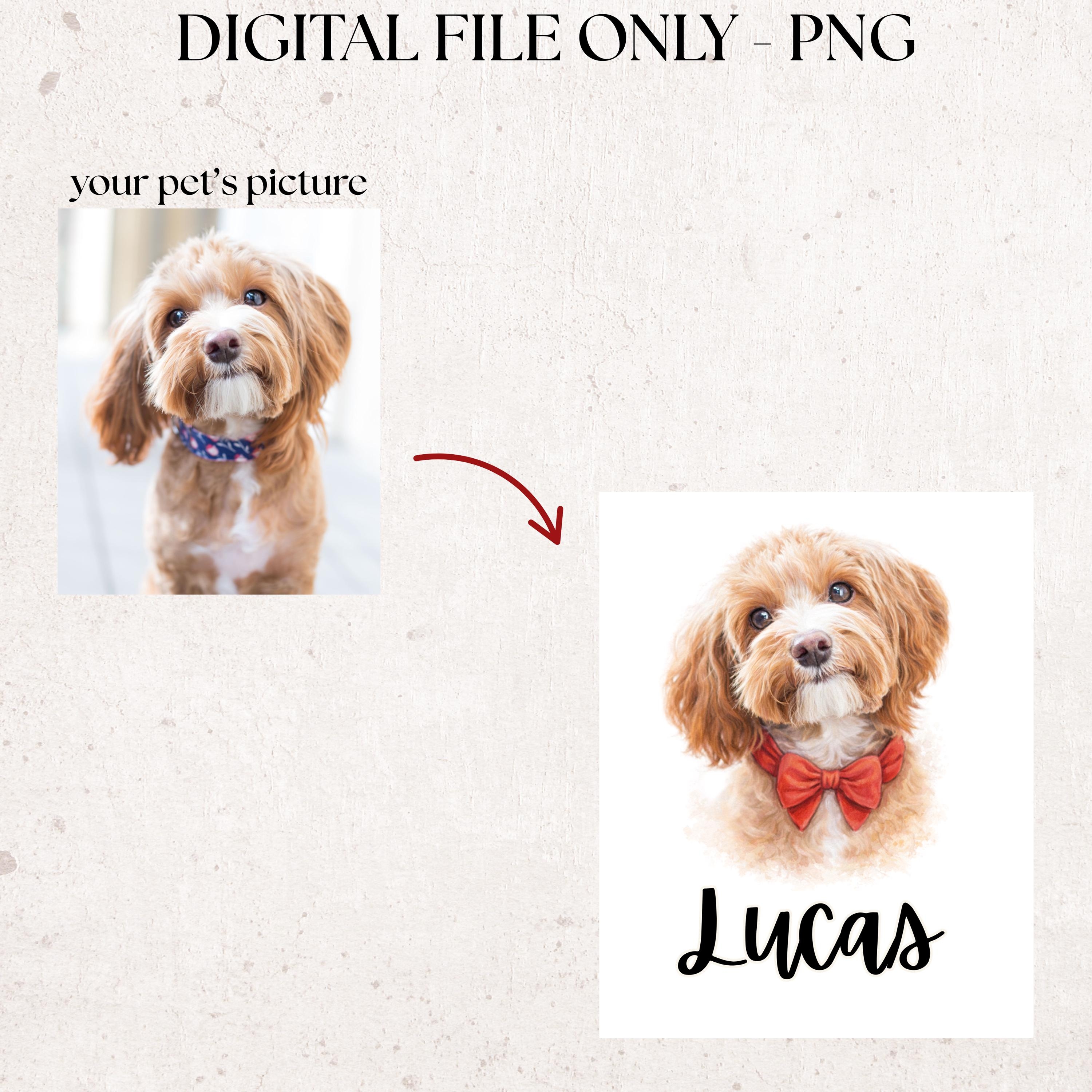 Personalized Pet Food Mat With Portrait | inAccs20