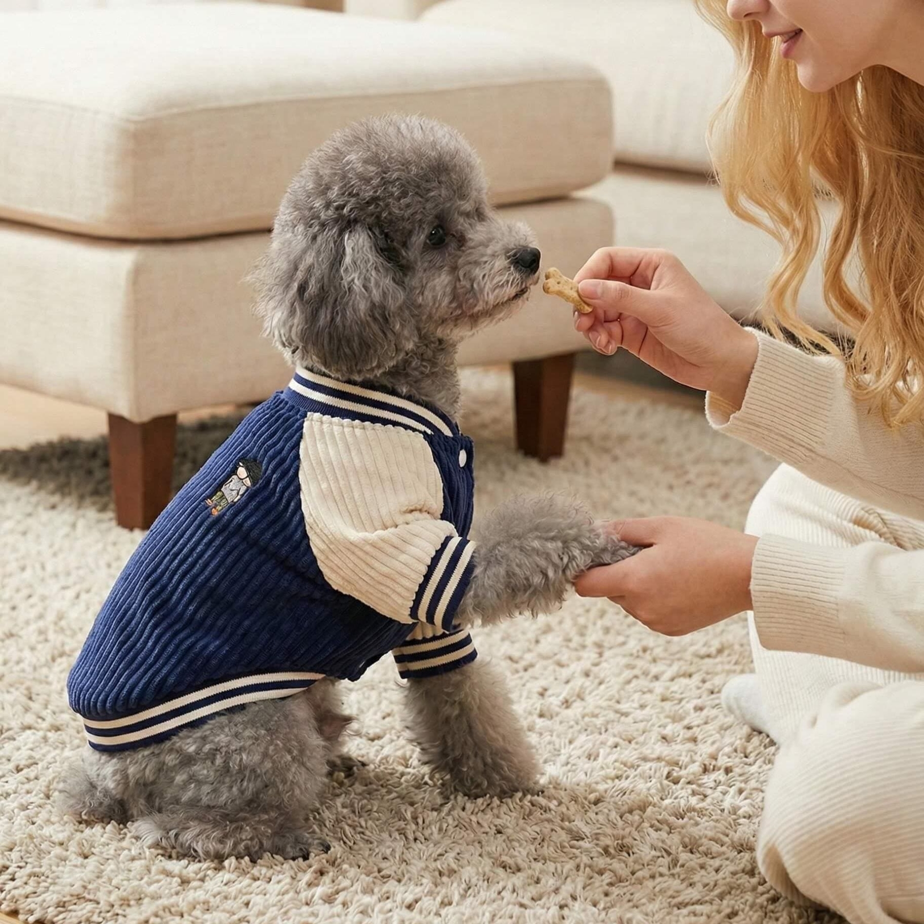 Personalized Embroidered Pet Baseball Jacket | inPet02