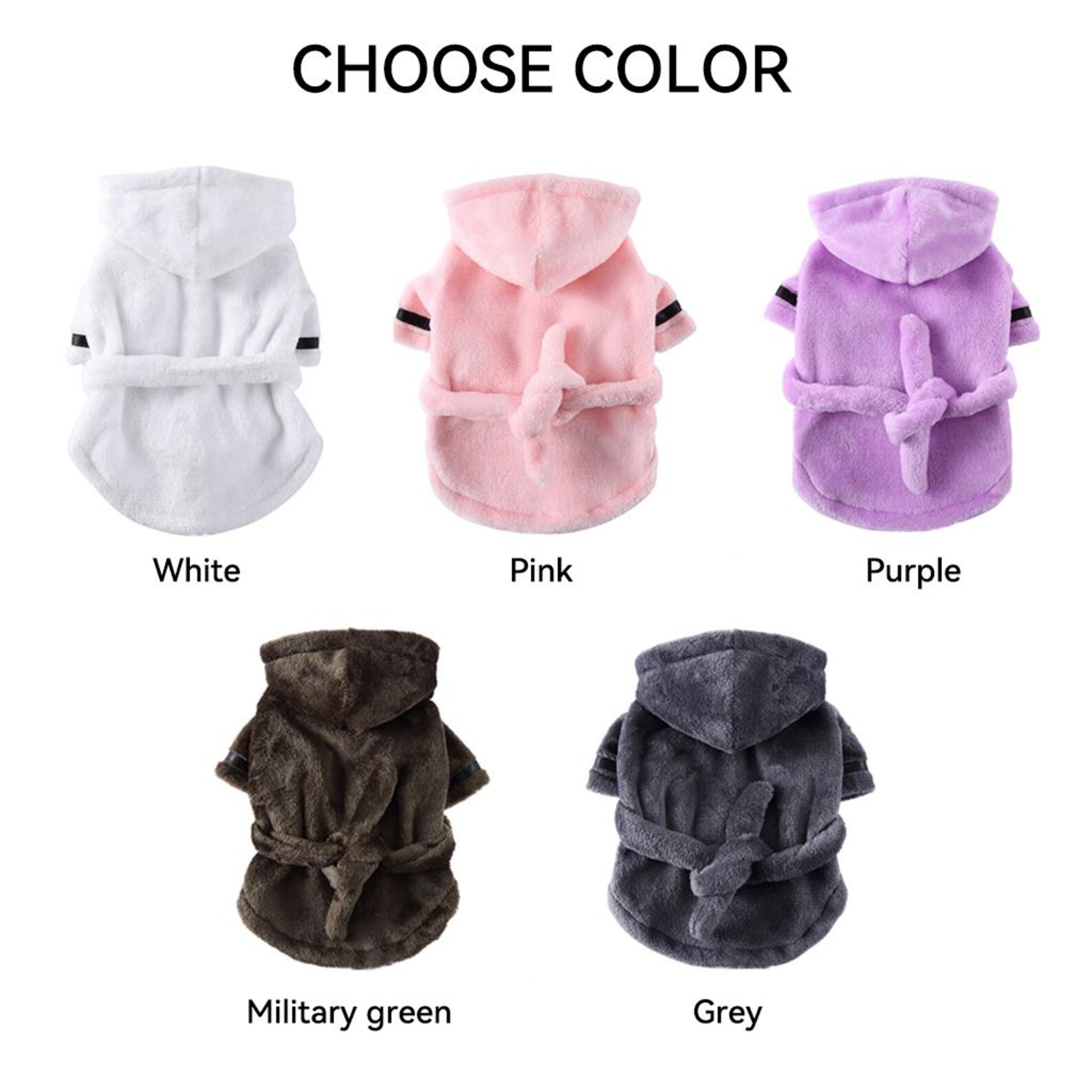 Personalized Embroidered Name Pet Bathrobe | inCloth23