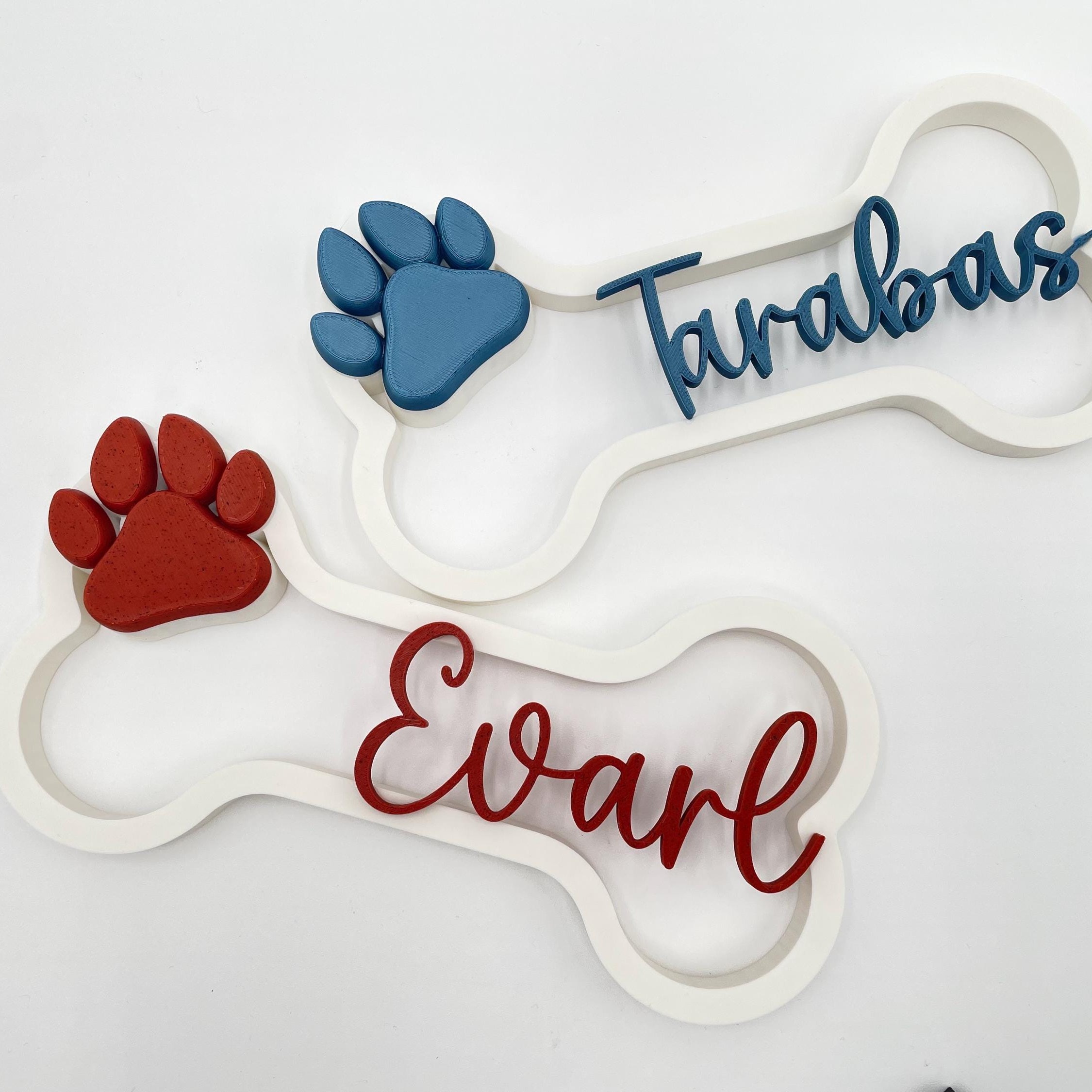 Personalized Name 3D Printed Pet Tags | KKPet436