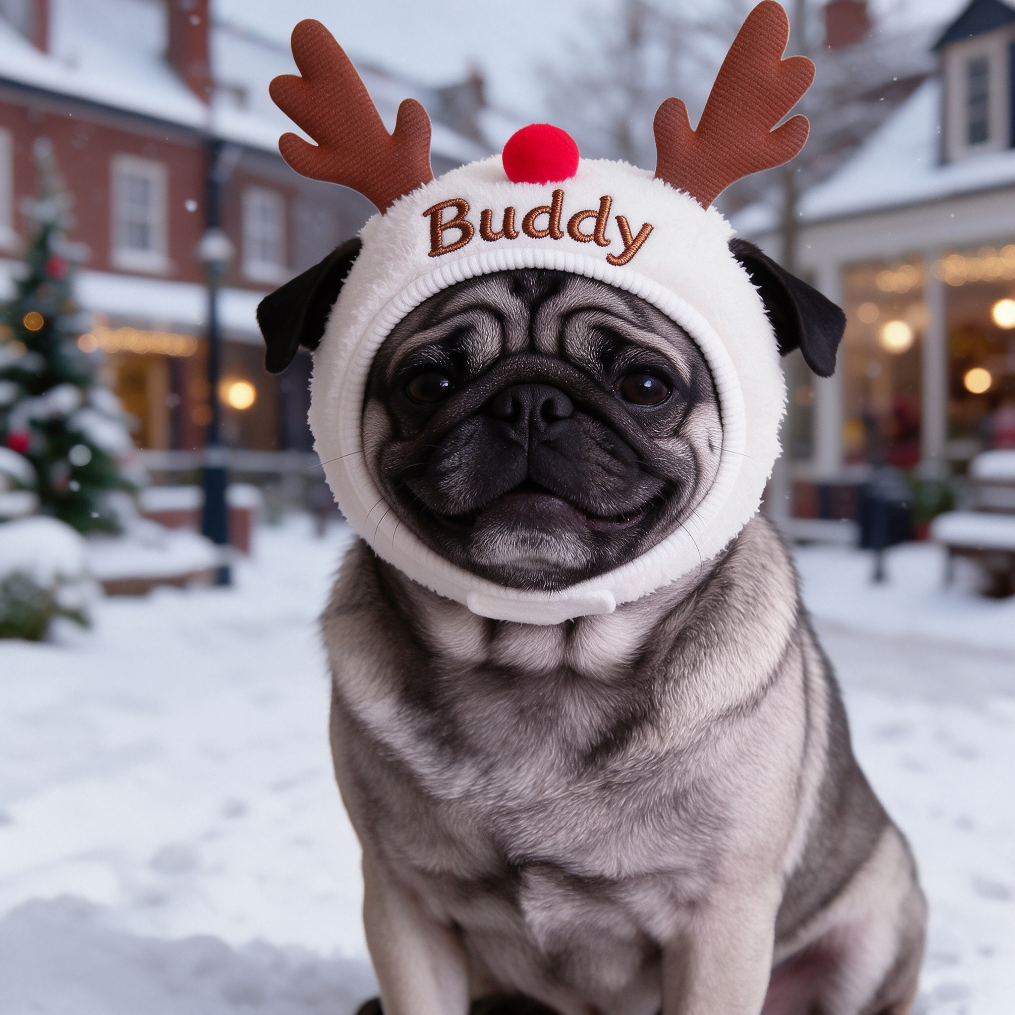 Personalized Embroidered Name Christmas Pet Hat | inHat08