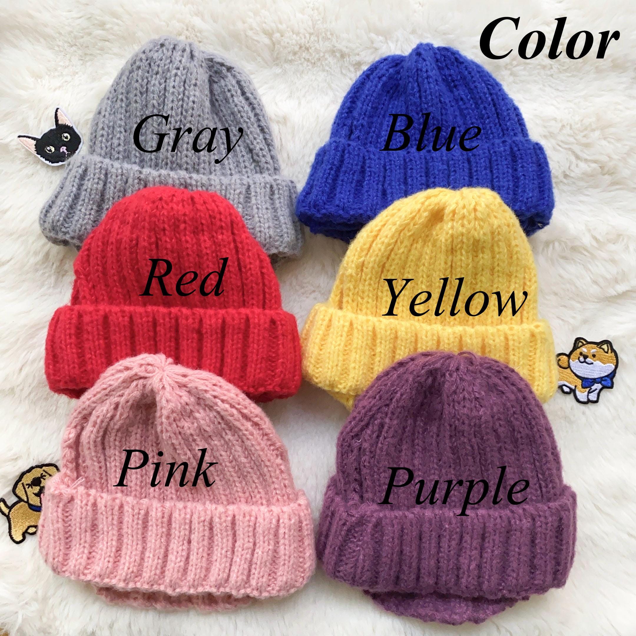 Personalized Embroidered Name Dog Winter Beanie with Ear Holes | inHat07