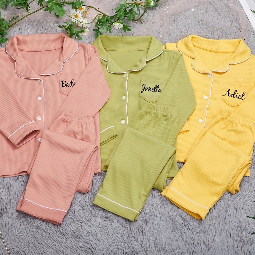 Personalized Christmas Kids Pajamas Set | inSet35