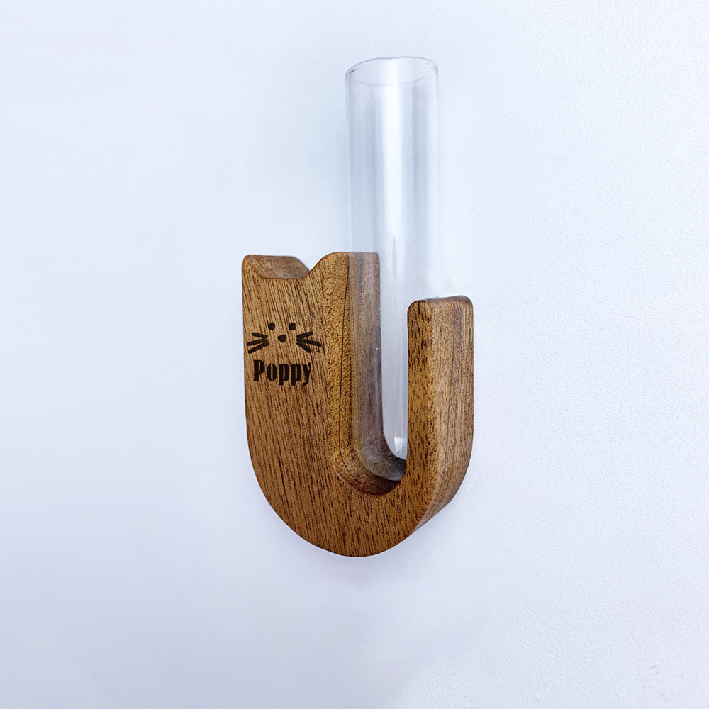Personalized Wooden Cat Whisker Magnetic Holder | inAccs17