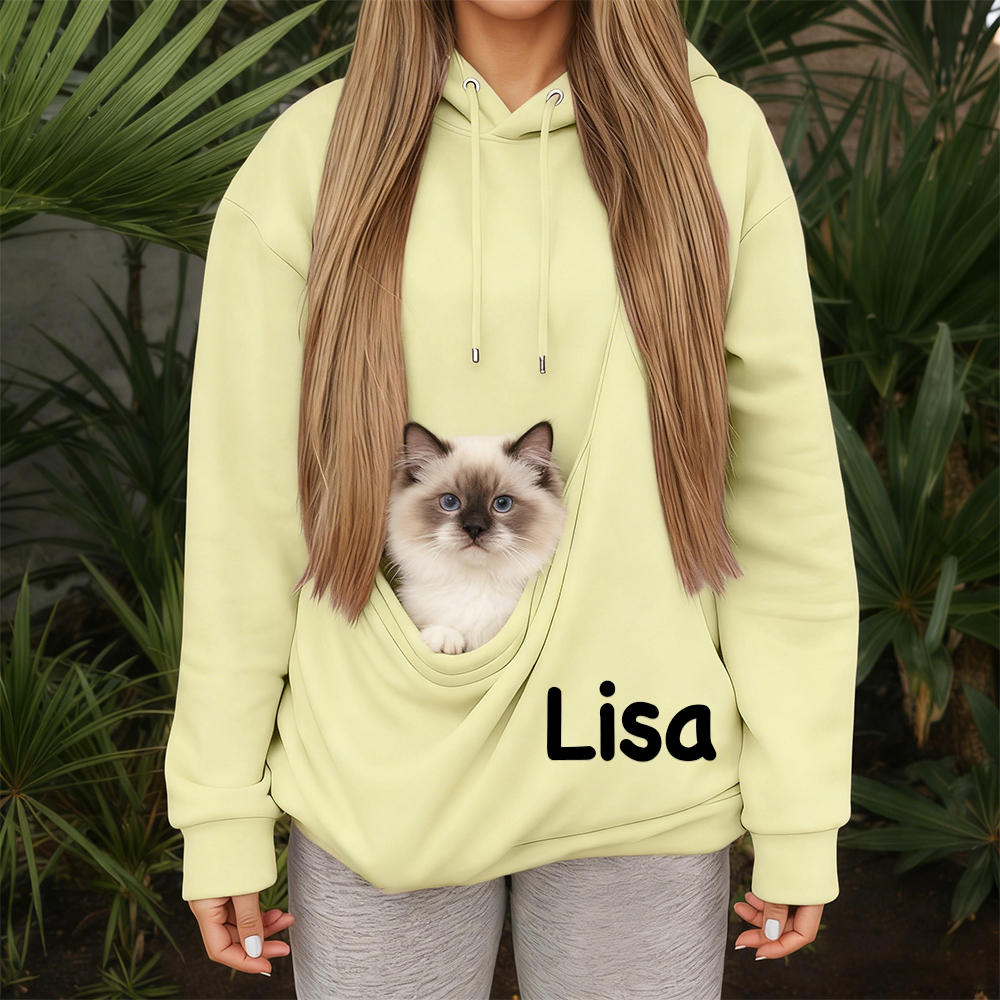 Personalized Name Cozy Pet Carrier Hoodie | KKCloth331
