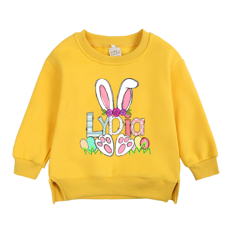 Personalized Kid Cozy Soft Bunny Crewneck Sweatshirt | inSweatshirt56