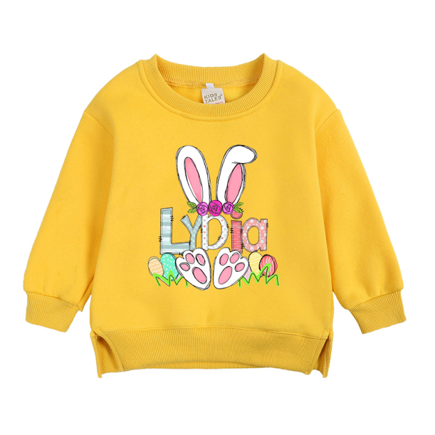 Personalized Kid Cozy Soft Bunny Crewneck Sweatshirt | inSweatshirt56