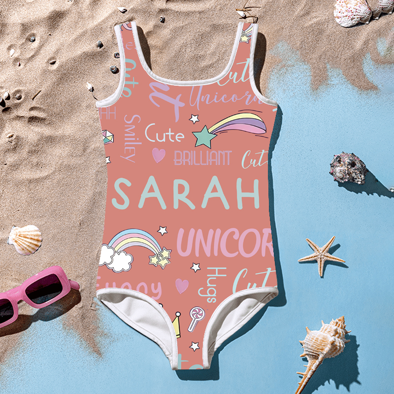 Personalized Unicorn Color Swimsuit for Summer | InSwin08