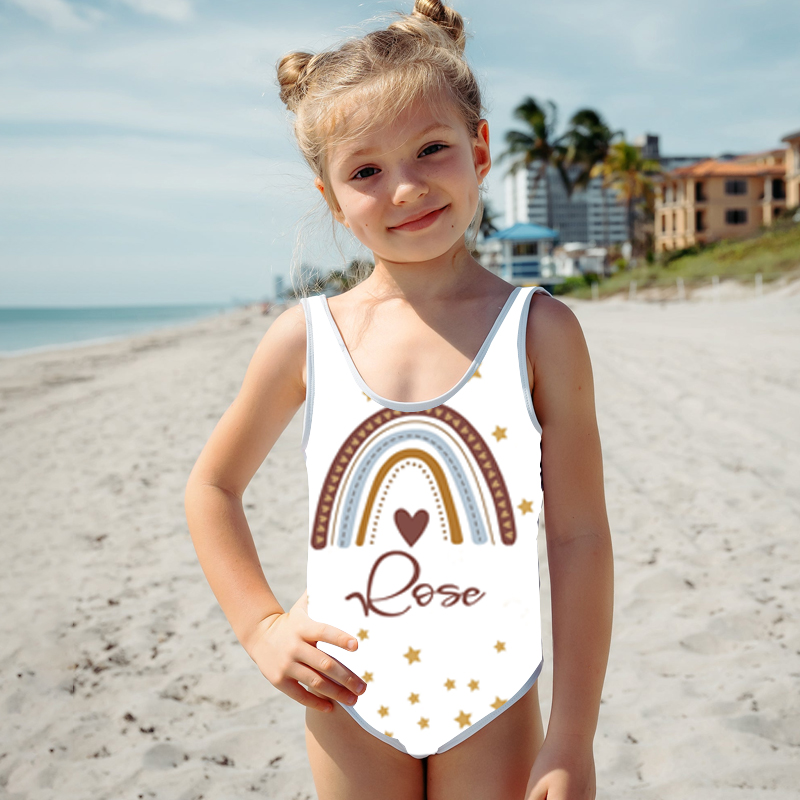 Personalized Rainbow Pattern Swimsuit for Summer | InSwin09