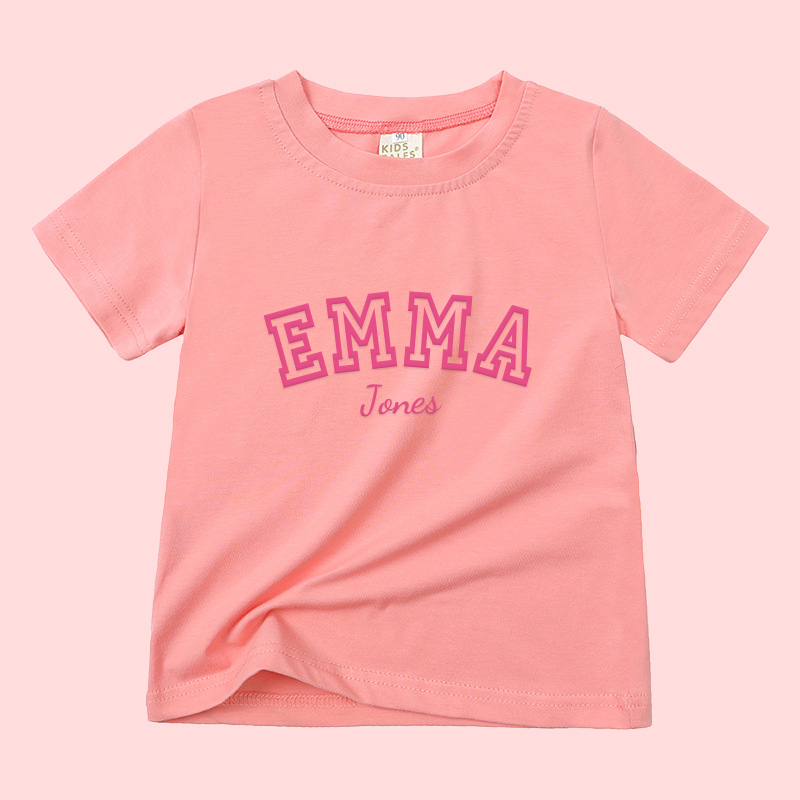Personalized Kid Puff Vinyl Cozy Soft T-Shirt | inTee08