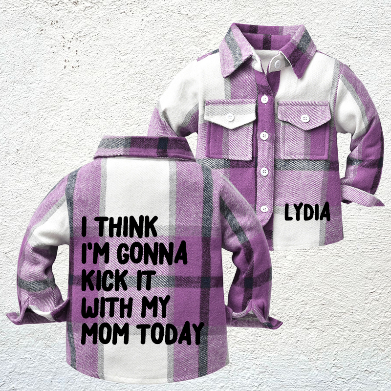 Personalized Name Kids Flannel Jacket | inJacket34