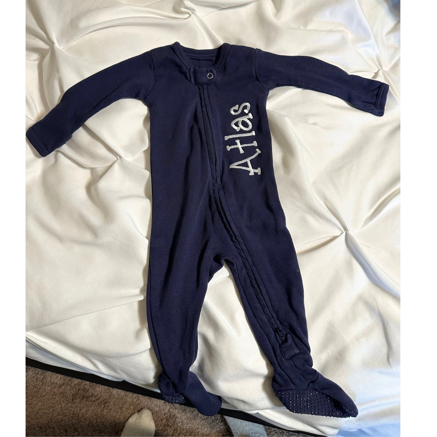 Personalized Embroidery Kids Cozy Soft Sweatshirt Romper | inRomper24