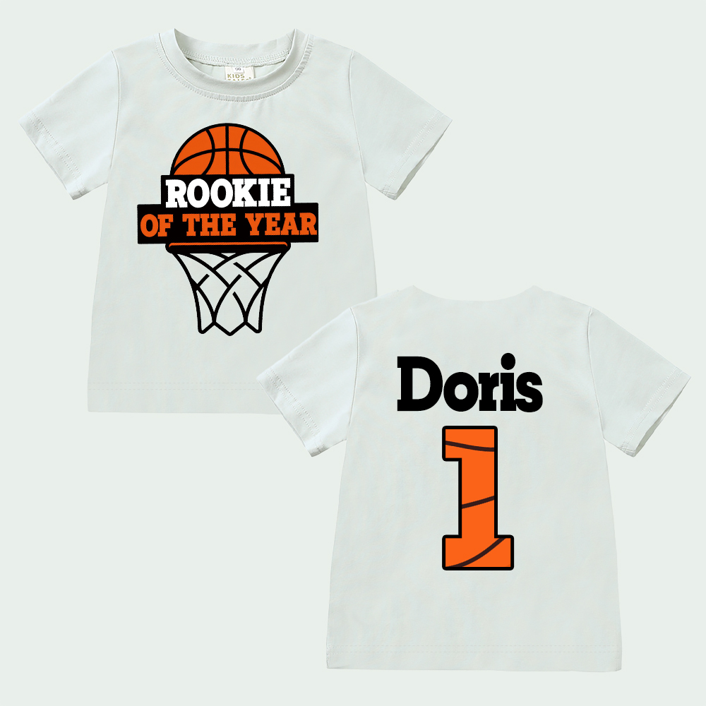 Personalized Basketball Rookie Of The Year Birthday T-Shirt | inBirth03