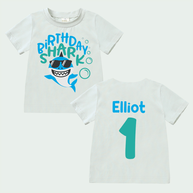 Personalized Shark Birthday T-Shirt | inBirth31