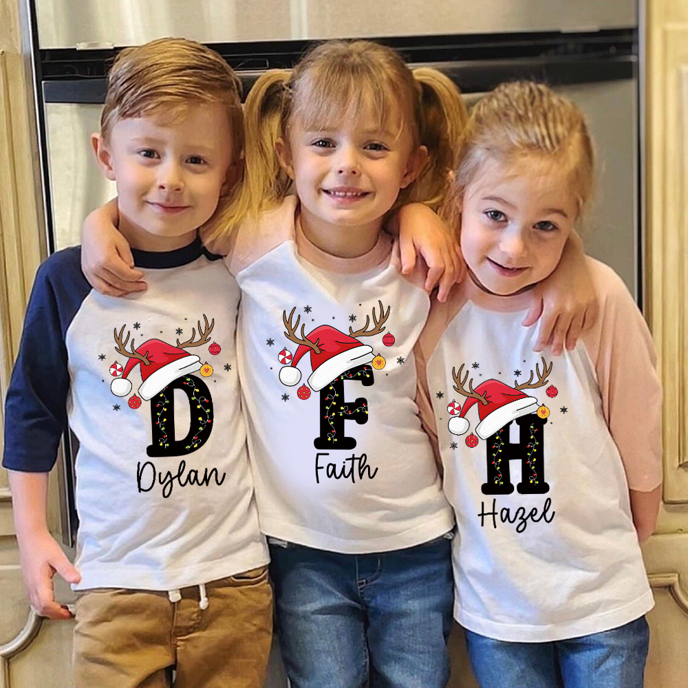 Personalized Kid Cozy Christmas Monogramed Sweatshirt | inSweatshirt84