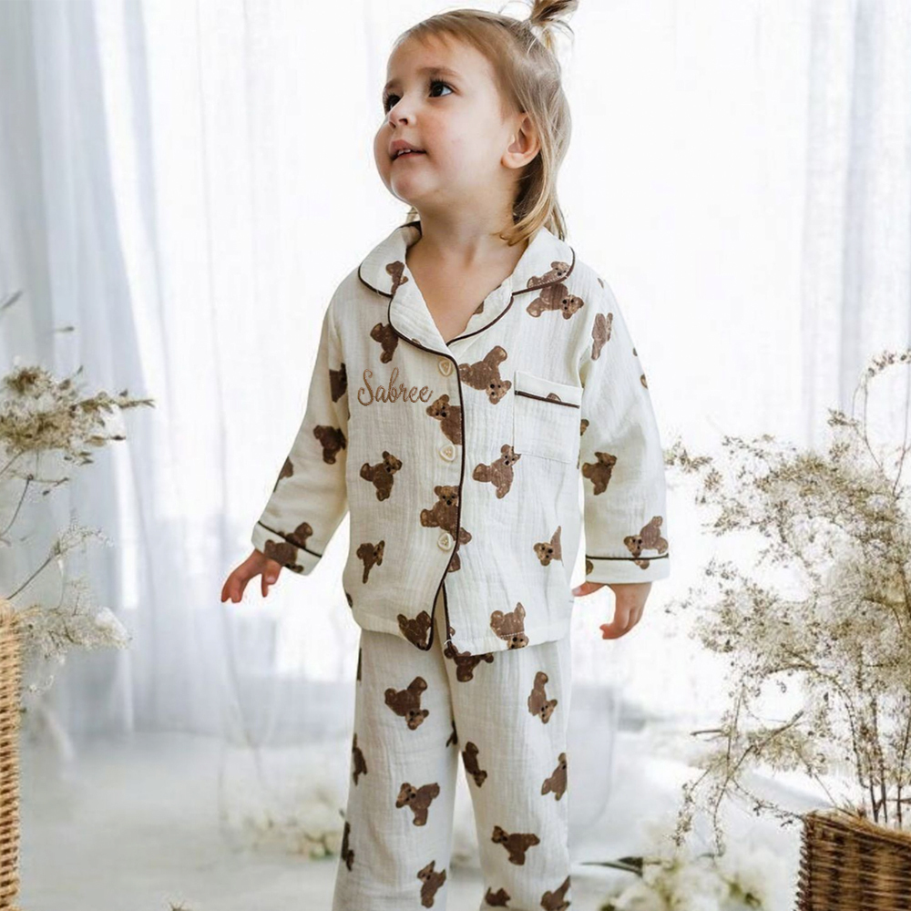 Personalized Kids Christmas Pajamas Set | inSet17