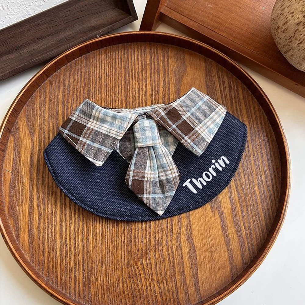 Personalized Plaid Pet Bandana Collar | inAccs26