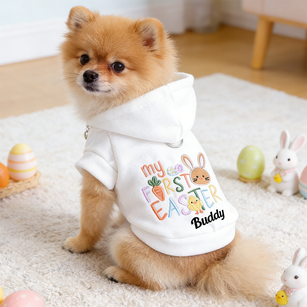 Personalized Name Easter Pet Hoodie | inCloth39