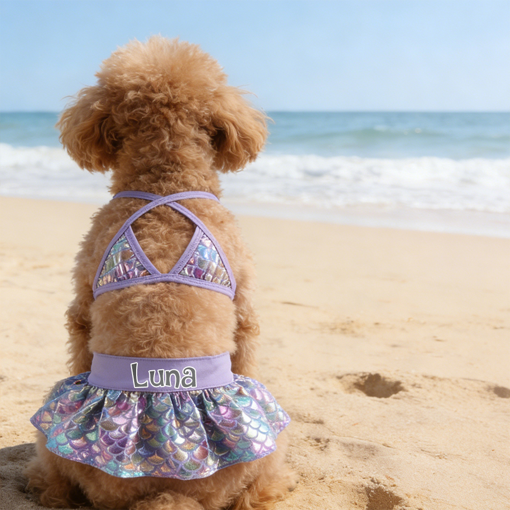 Personalized Pet Bikini Swimsuit Set | inCloth43