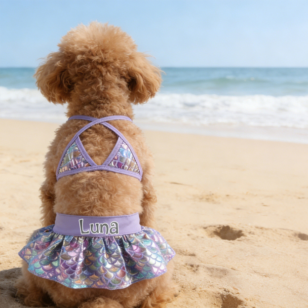Personalized Pet Bikini Swimsuit Set | inCloth43