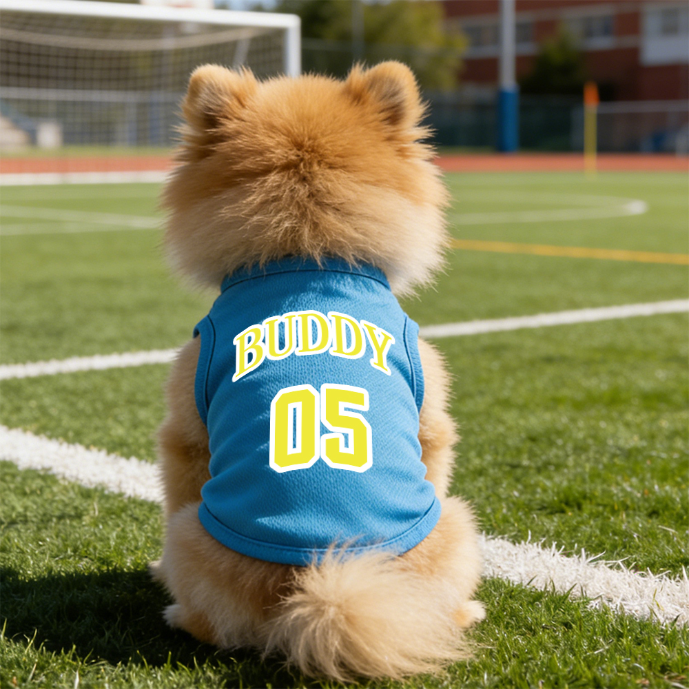 Personalized Breathable Pet Vest with Name & Number | inCloth55