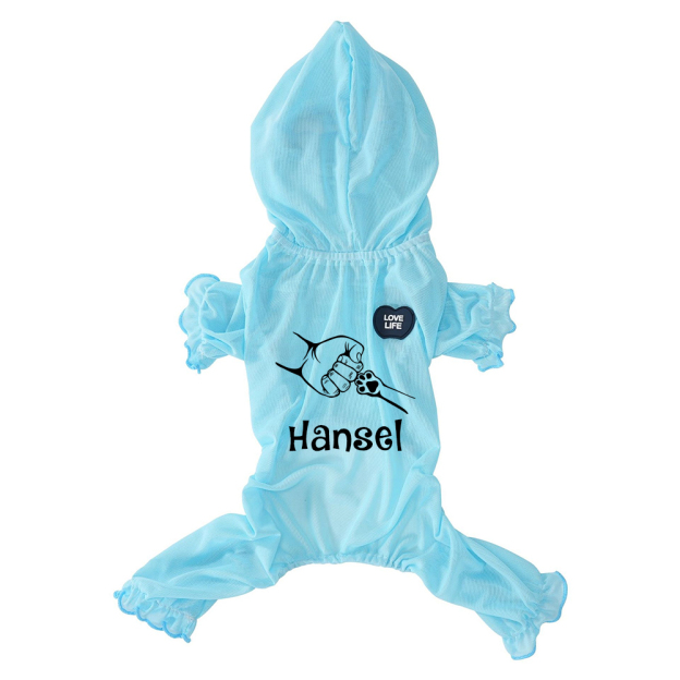 Personalized Name Pet Breathable Sun & Mosquito Guard Onesie | inCloth72