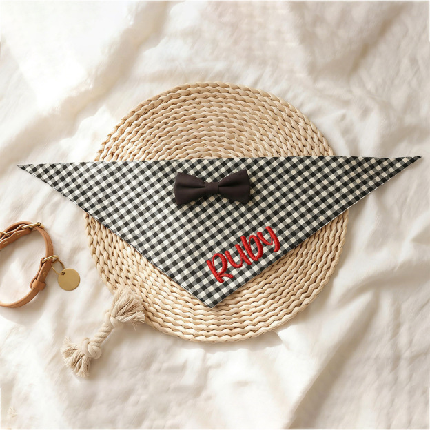Personalized Embroidered Name Pet Bandana | inAccs41