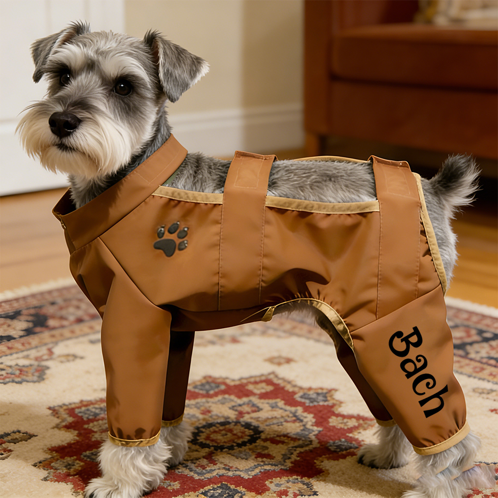 Personalized Name Dog Protective Outdoor Overalls | inCloth81
