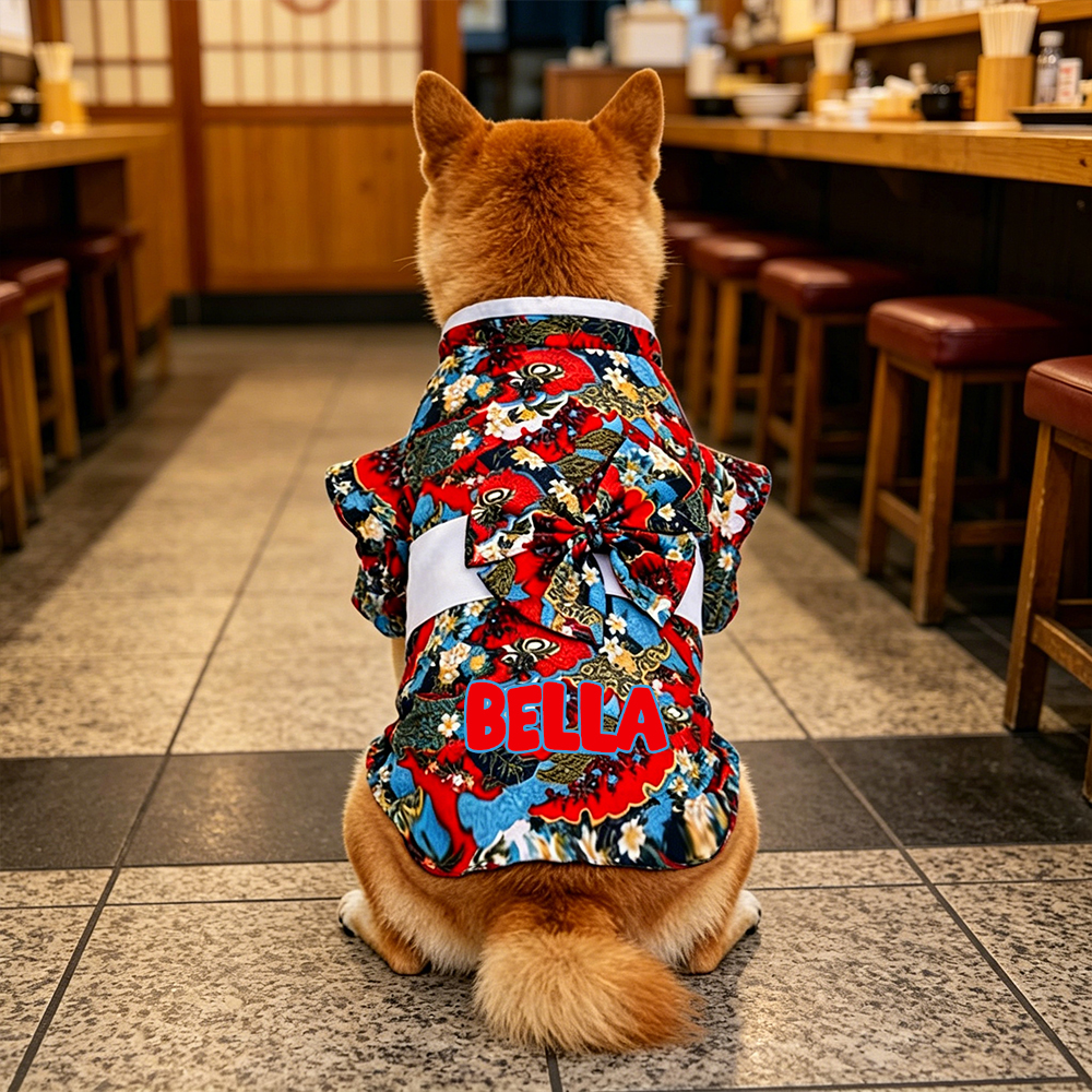 Personalized Pet Japanese Kimono | inCloth104