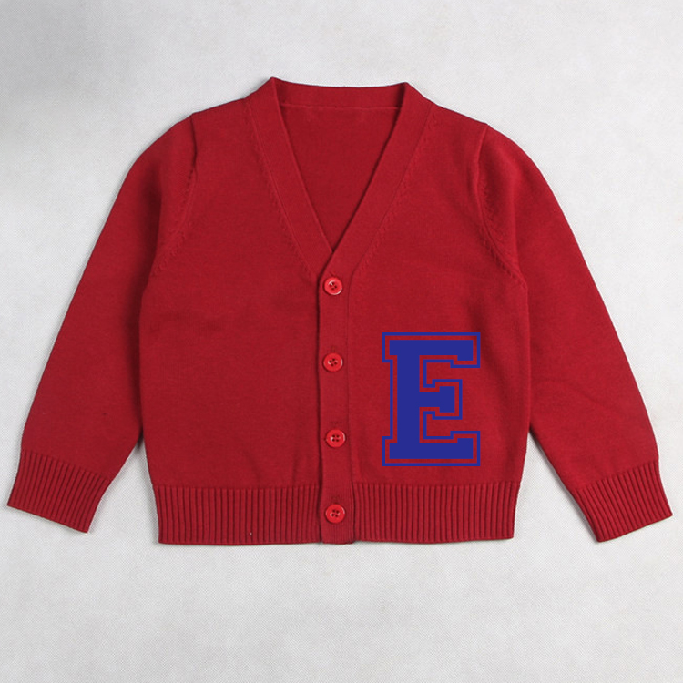 Personalized Color Kids Button Cardigan | inSweater06