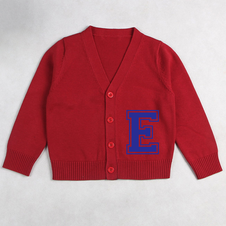 Personalized Color Kids Button Cardigan | inSweater06
