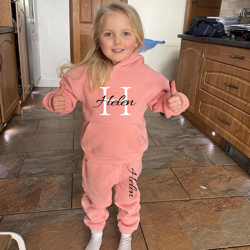 Personalized Kid Cozy Soft Extra Warm Tracksuit Set | inSet34