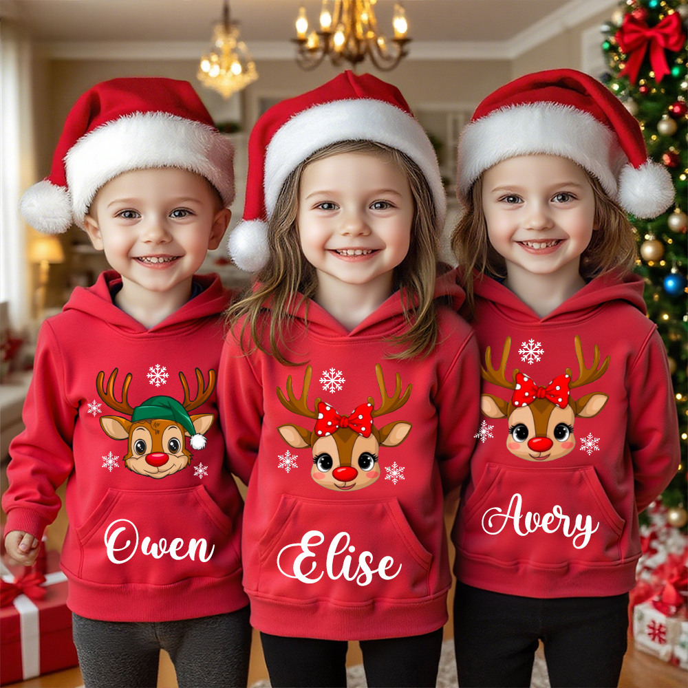 Personalized Kids Lovely Christmas Hoodie | InSweatshirt81