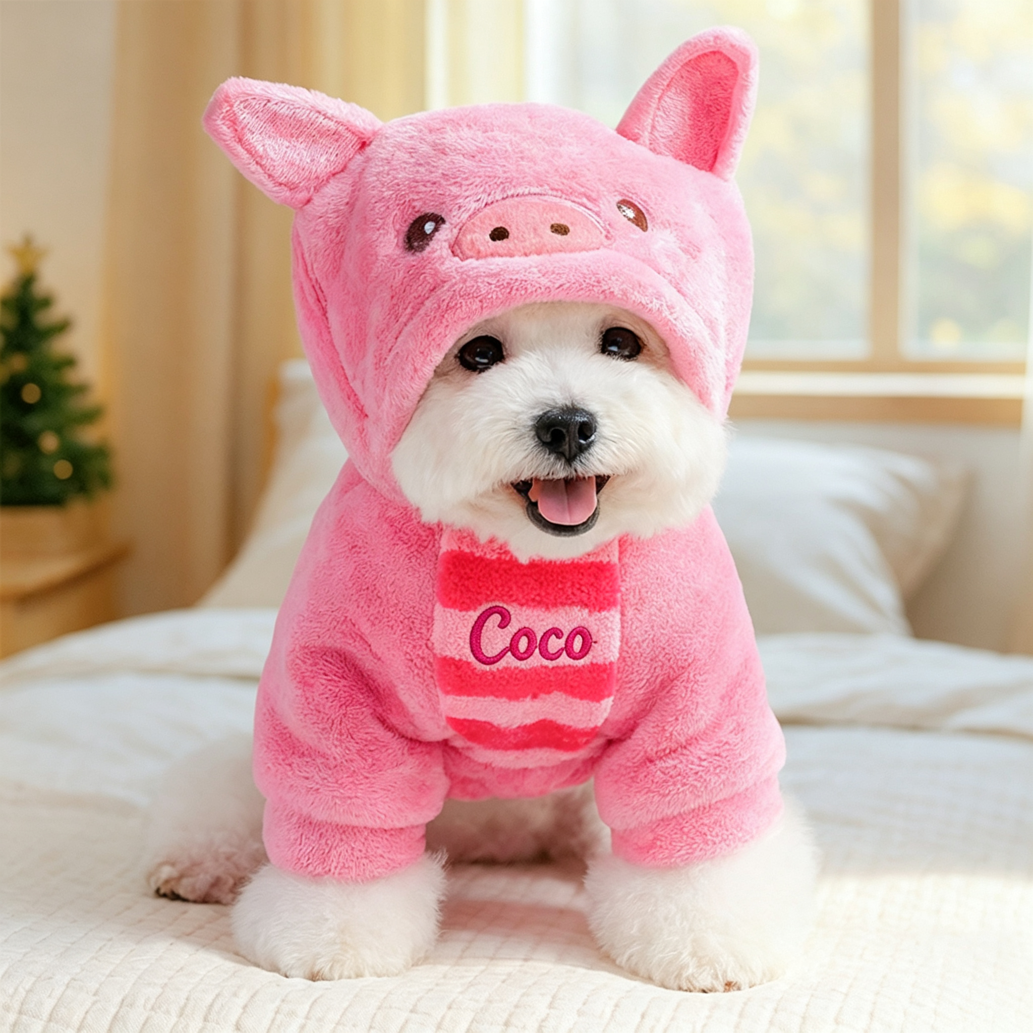 Personalized Embroidered Name Pet Winter Hoodie | incloth126